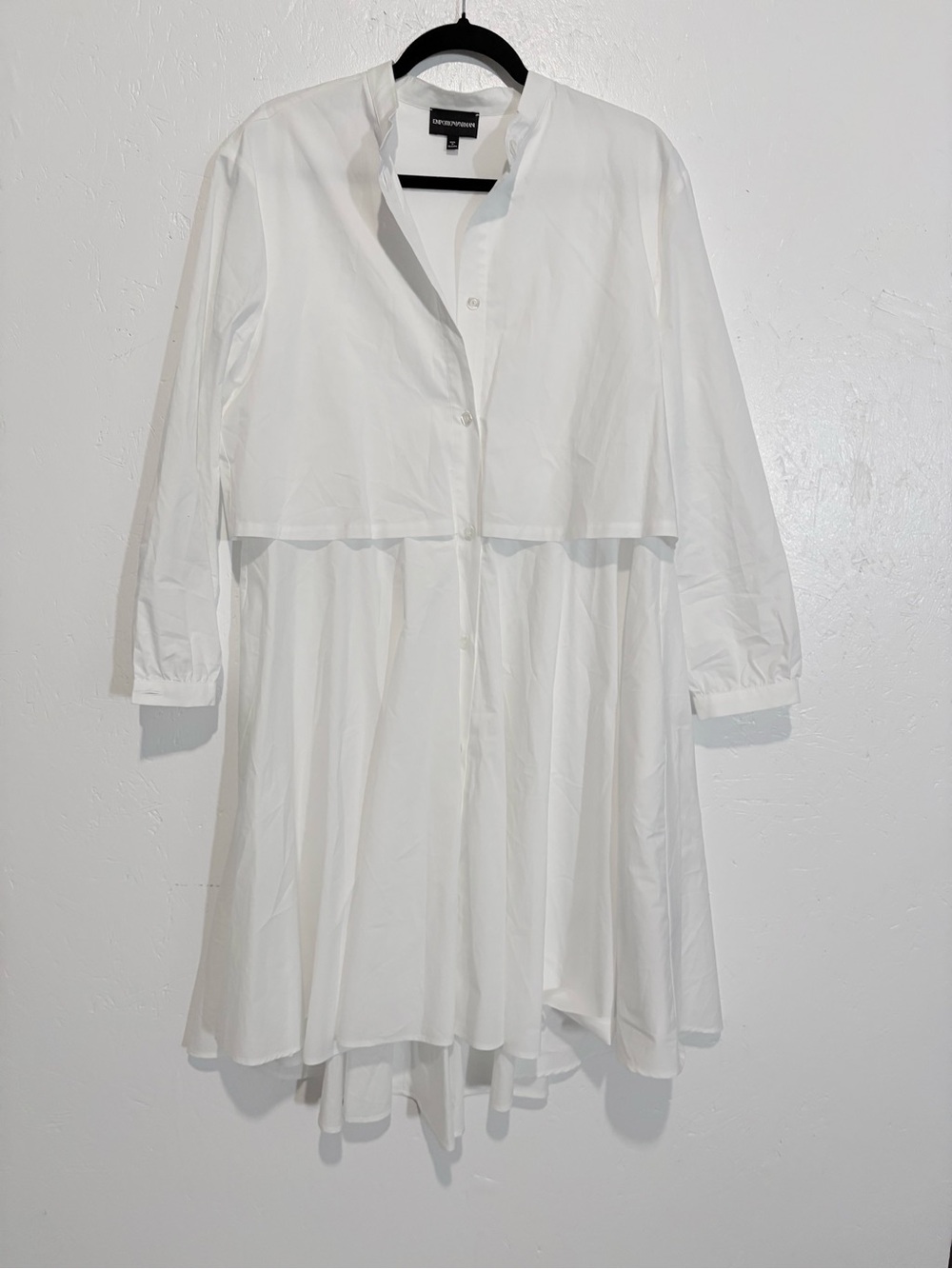 Emporio Armani Wmen Hemdkleid Button Down Poplineh Shirt Dress 48 3H2A772N0FZ